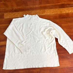 Talbots Cream Turtleneck Sweater